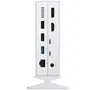 D-Link Docking Station Thunderbolt 4 DUF-E01 14 en 1, 5xUSB, 2xUSB-C, 2xThunderbolt, DisplayPort, HDMI 4K, RJ45, Jack 3.5 mm, Lector Tarjetas, Blanco